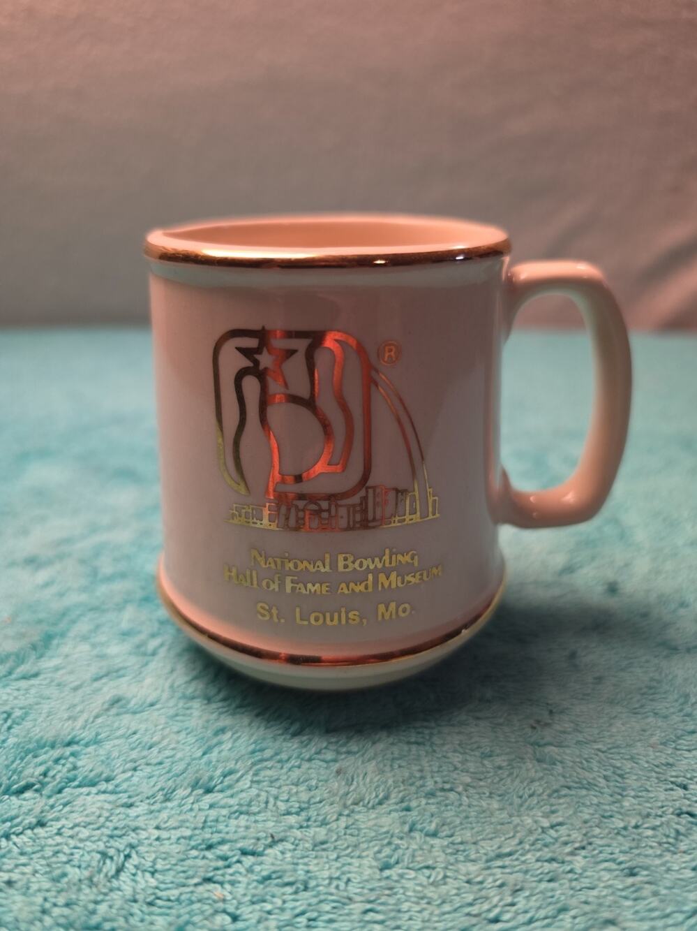 VTG National Bowling Hall Of Fame & Museum Coffee Cup Mug Souvenir St Louis MO